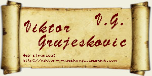 Viktor Grujesković vizit kartica